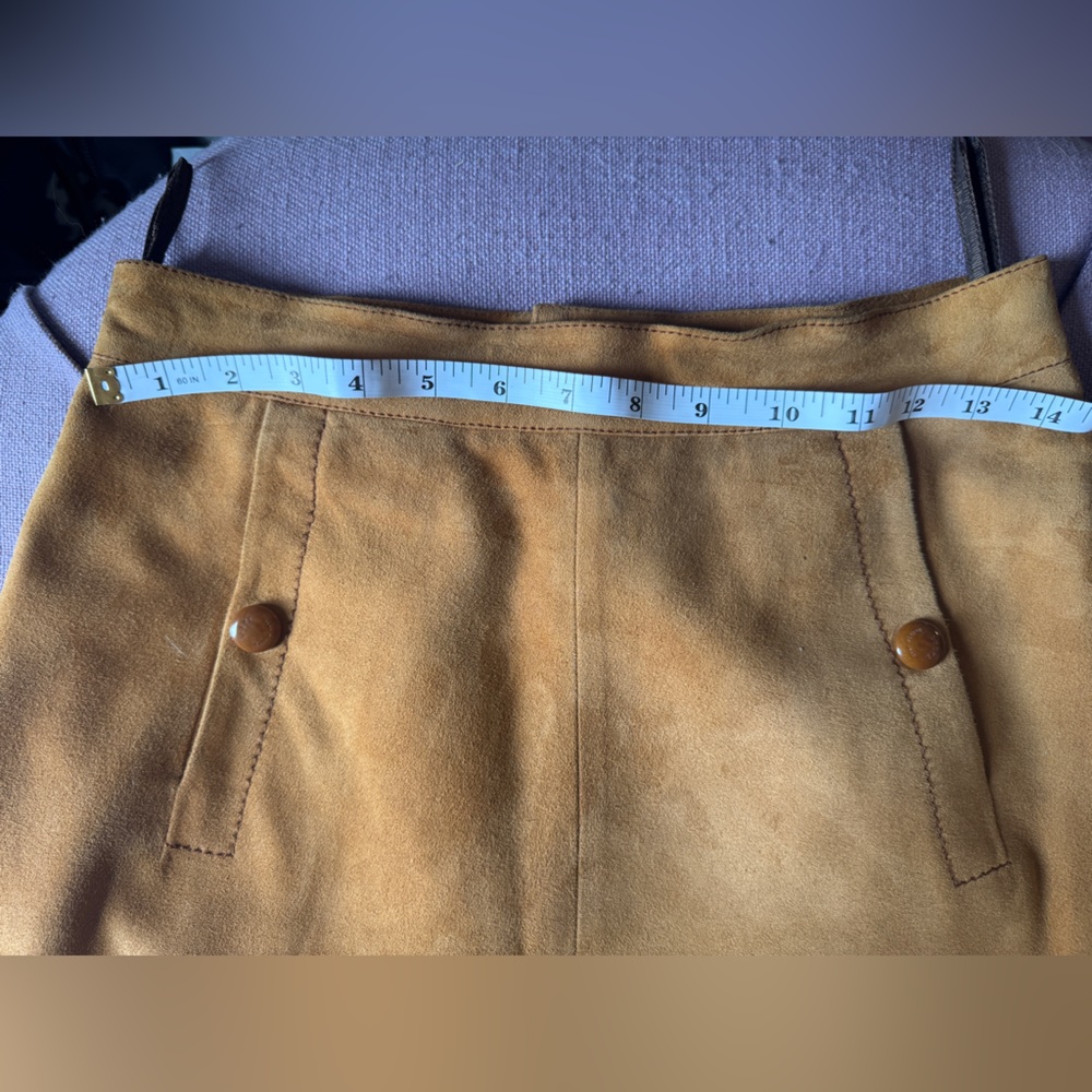 Vintage Loewe Suede Skirt 38 - Picture 8 of 10